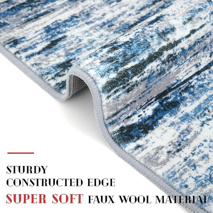 Lansny Modern Abstract Runner Rug 2x5 - Image 5