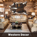 AROGAN Western Decor Faux Fur Cowhide Rug, 5.2x6.3 Feet Premium Animal Skin Cow - Image 6