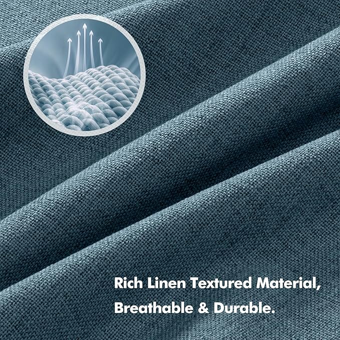 MIULEE 100% Blackout Linen Curtains - Image 3