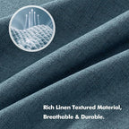 MIULEE 100% Blackout Linen Curtains - Image 3