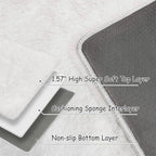 Small Area Rug for Bedroom 2x3ft Mini White Fluffy Rug Mat Bedside Throw Rug - Image 5