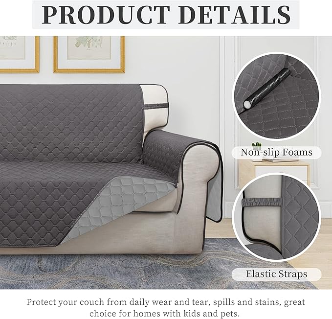 ISSUNTEX Double Protection 100% Waterproof Loveseat Sofa Covers - Image 5