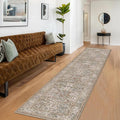 Hazo Haus Non Slip 2x10 Moss Green Hallway Runner - 10ft Long Runner Rugs by HazoHaus
