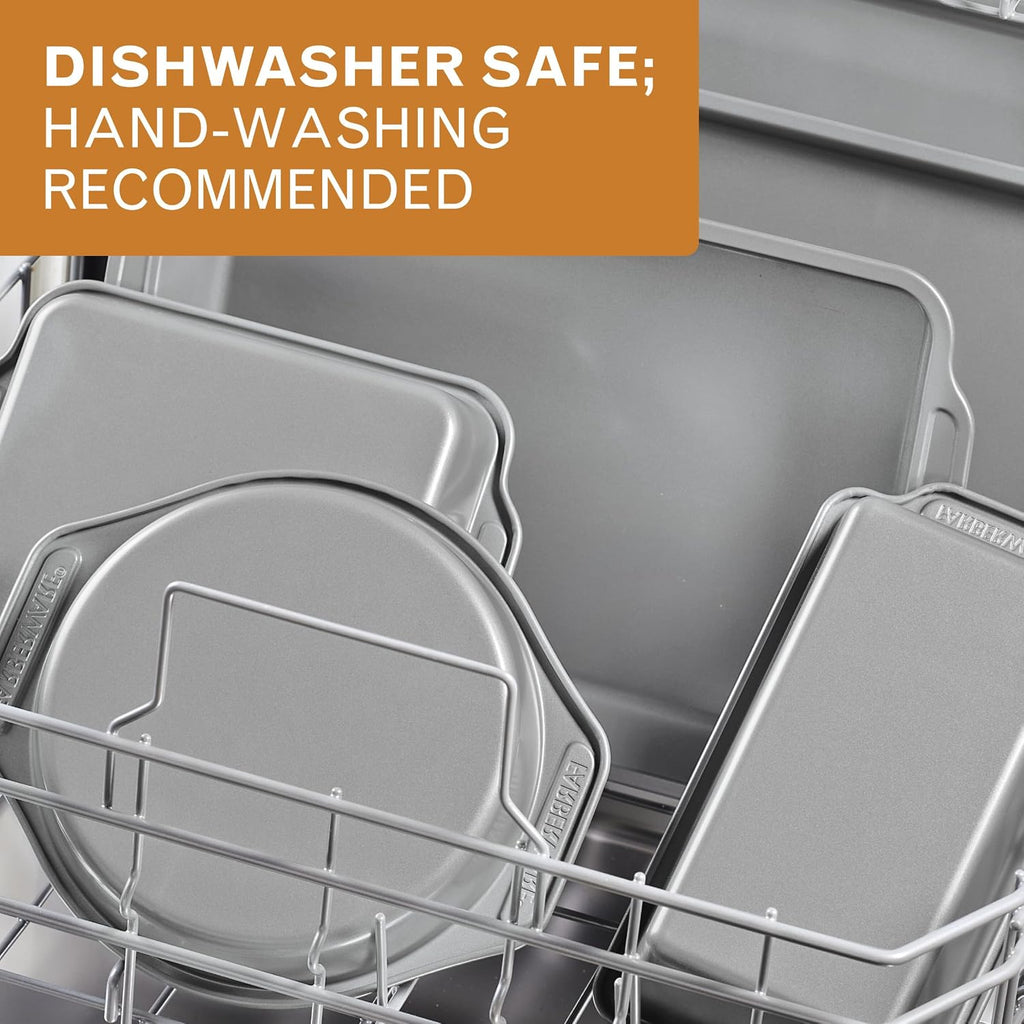 Farberware Nonstick Bakeware Set with Cooling Rack for Baking, 10-Piece