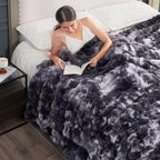 Cozy Bliss Faux Fur Throw Blanket by CozyBliss