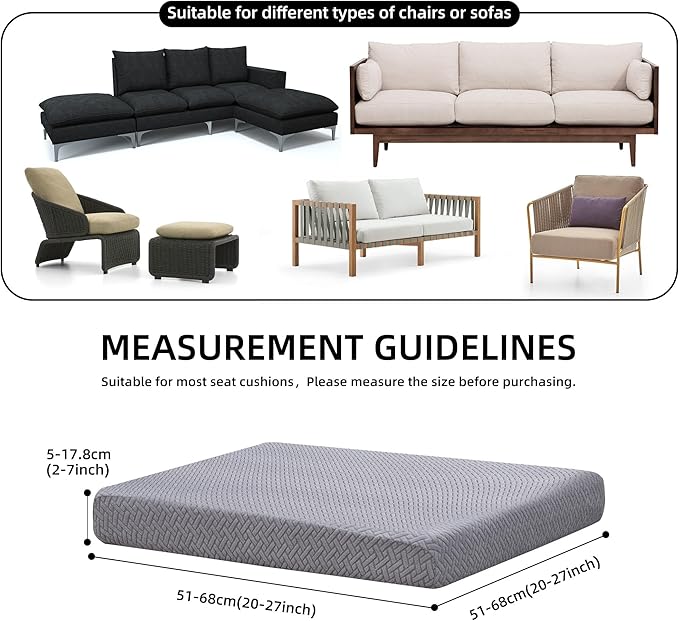 Outdoor Cushion Covers Set, Replacement - Image 2