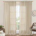 LAMIT Extra Wide Linen Curtains by LAMIT