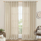 LAMIT Extra Wide Linen Curtains by LAMIT