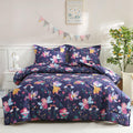 JSD Purple Fairy Kids Comforter Set Twin Size