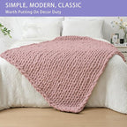 Bigacogo Chunky Knit Throw Blanket - Image 3