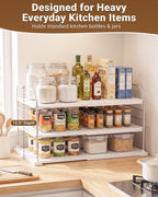 EVERIE 3-Tier Cabinet Organizer, Expandable Shelf for Foil & Wrap Boxes