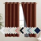 NICETOWN 100% Absolutely Blackout Linen Curtains by NICETOWN