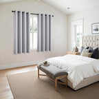 MIULEE Greyish White Blackout Curtains - Image 6