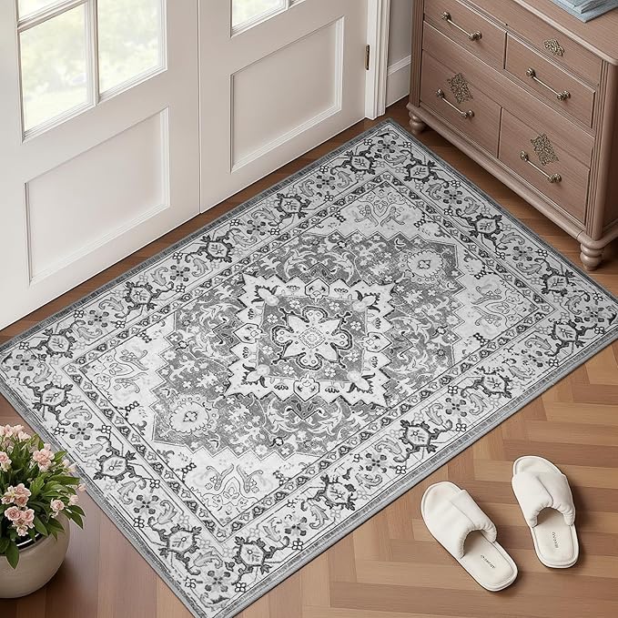 Lofus 2x3 Washable Rug for Entryway Bathroom, Non Slip Kitchen Mats for Floor - Image 2