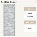 4x10 Wide Hallway Runner Rug: Washable Soft Rug Runners - Image 5