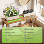 SUNCOZE Hydroponics Growing System, Compact 12 Pods Indoor Garden, Beige