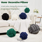 Uvvyui Knot Pillow Ball, Soft Home Decorative Pillows, Round Throw Pillow - Image 5