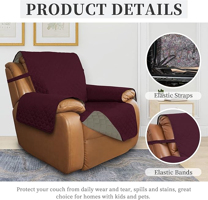 ISSUNTEX Double Protection 100% Waterproof Recliner Covers - Image 5