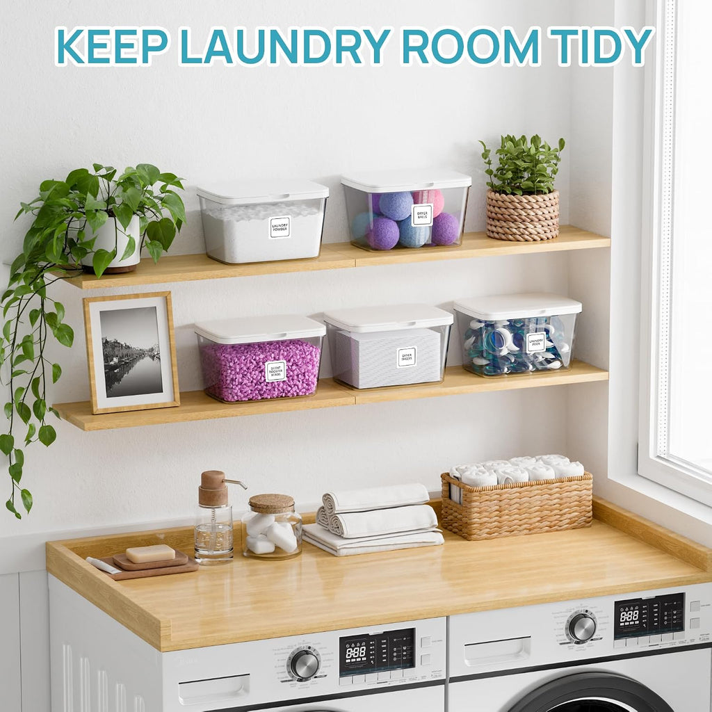 Vtopmart 4 Pack Laundry Pods & Detergent Container, Dryer Sheet Holder