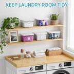Vtopmart 4 Pack Laundry Pods & Detergent Container, Dryer Sheet Holder