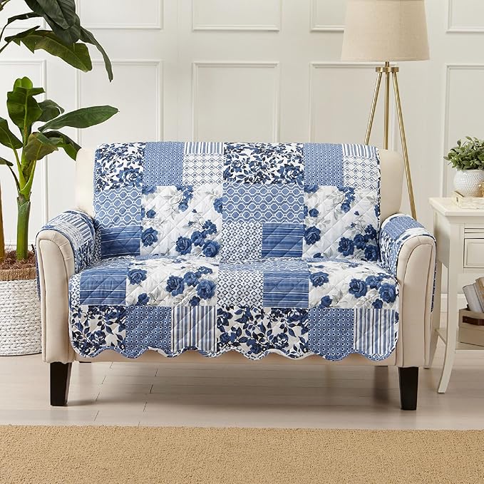 Great Bay Home Reversible Patchwork Loveseat Cover by GreatBayHome