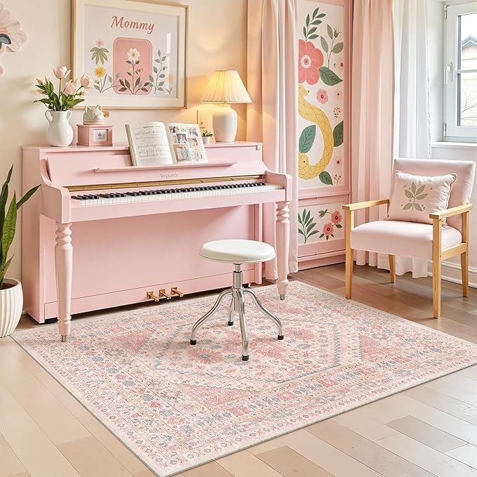 zesthome Pink Rug - Image 8