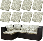 8Pcs Outdoor Cushion Covers, Patio Cushion Covers, Stretch Elastic Slipcovers by dreahoteztil