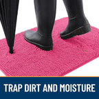 OLANLY Dog Door Mat for Muddy Paws 47x20, Absorbs Moisture and Dirt, Absorbent - Image 2