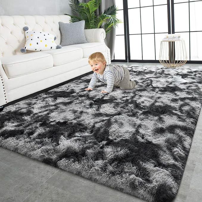 TWINNIS Super Soft Shaggy Rugs Fluffy Carpets 6x9 Feet, Indoor Modern Plush by TWINNIS