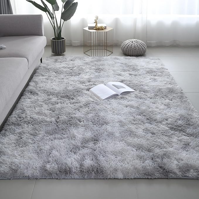 Shag Area Rugs for Bedroom Living Room, 6X9 Ultra Soft Fluffy Area Rugs for Dorm - Image 6