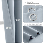 MIULEE Light Blue Blackout Curtains - Image 4
