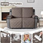 TAOCOCO 100% Waterproof Recliner Loveseat Cover Non Slip Couch Cover - Image 5