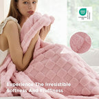 Bedsure GentleSoft Pink Throw Blanket - Image 4