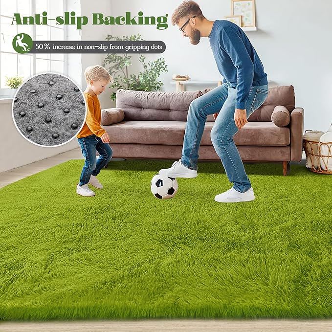 6x9 Area Rugs for Living Room: Fluffy Shag Soft Washable Rug Large Fuzzy Plush - Image 7