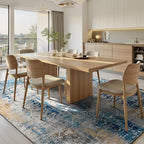 Ompaa Living Room Rug 5x8 Ultramarine Area Rug Machine Washable Boho Rug Non - Image 3