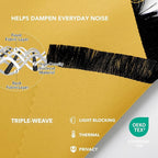 Deconovo Blackout Curtains, Thermal Insulated, W52 x L63 2 Panels, Back Tab - Image 5
