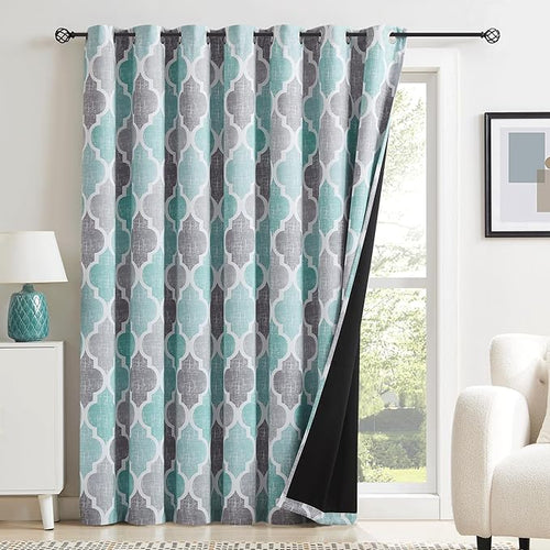 Beauoop 100% Blackout Curtains 84 Inches Long - Image 2