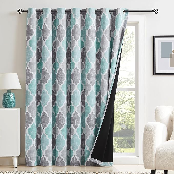 Beauoop 100% Blackout Curtains 96 Inches Long - Image 2