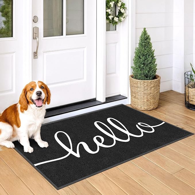EARTHALL Funny Hello Mats Outside/Inside 59"x35", Front Door Mat Outdoor - Image 8
