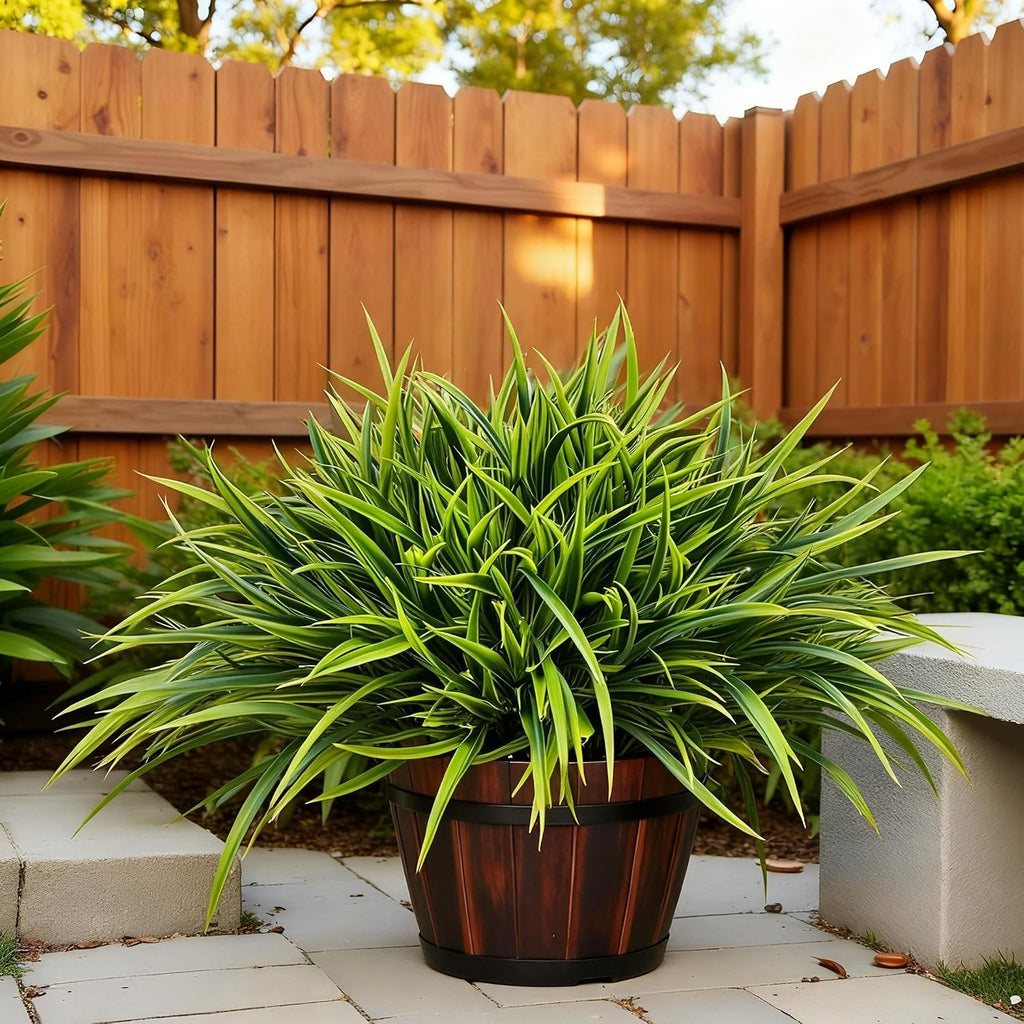 12 Bundles Artificial Greenery Outdoor Shrubs Faux Plants Fake Grasses