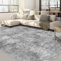 Nakagishi 8x10 Area Rugs Living Room: Washable Abstract Large Neutral Soft Rug by NakagishiAreaRug