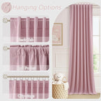 Guken 100% Blackout Curtains 102 Inch Length 2 Panels Set - Image 6