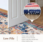 Rugflix 8x10 Area Rug for Living Room, Machine Washable Area Rugs - Image 4
