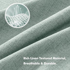MIULEE 100% Blackout Linen Curtains - Image 3
