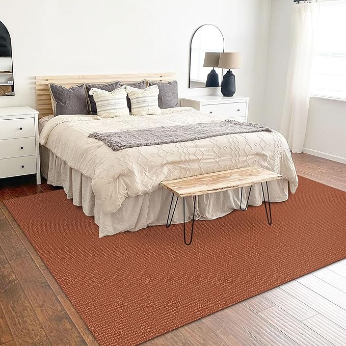 KOZYFLY Washable Area Rug 5x7 ft Rubber Backed Non Slip Rugs - Image 8