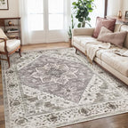 SERISSA 5x7 Boho Area Rug, Washable Large Rugs by SERISSAHomeDecorCollection