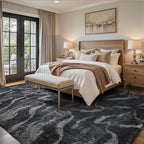 6x9 Ft Large Shag Rugs for Living Room Decor, Tie-Dyed Ultra Soft Fluffy Furry - Image 3