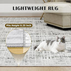 8x10 Area Rugs Washable Rug: Anti-Skid Abstract Modern Living Room Rug Soft - Image 7