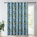 Topfinel Sliding Door Patio Floral Curtains & Drapes by Topfinel
