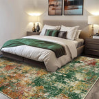 Washable Area Rugs Square 8ft Non-Slip Modern Abstract Soft - Image 6